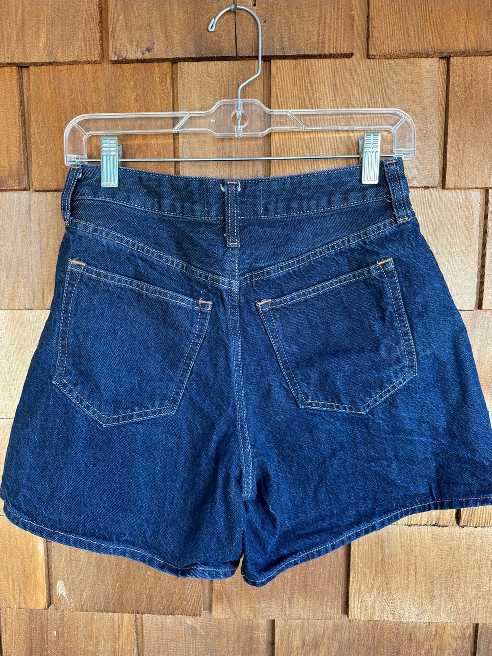 Abercrombie & Fitch Dark Blue Denim Shorts - Picture 5 of 5